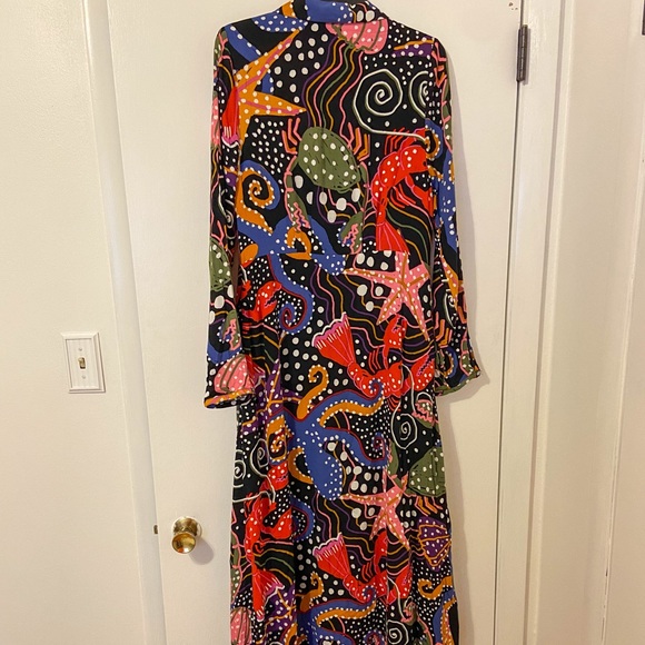 FARM Rio Under the Sea Midi Dress - Picture 2 of 3